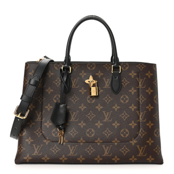 LOUIS VUITTON Monogram Flower Tote Black
