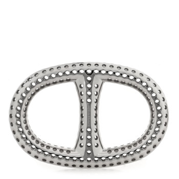 HERMES Palladium Chaine D'Ancre Perforee Scarf Ring