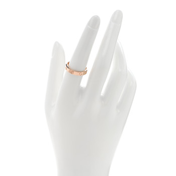 CARTIER 18K Pink Gold 3.5mm LOVE Wedding Band Ring 56 7.75