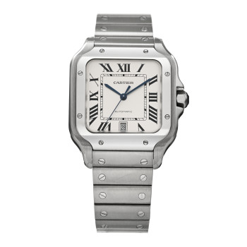 CARTIER Stainless Steel 39.8mm Santos De Cartier Automatic Watch