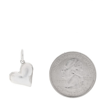TIFFANY Sterling Silver Diamond Etoile Heart Charm