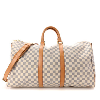 LOUIS VUITTON Damier Azur Keepall Bandouliere 55