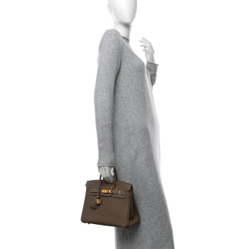 HERMES Togo Birkin 25 Etoupe