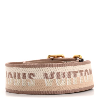 LOUIS VUITTON Jacquard Speedy Bandouliere 20 Shoulder Strap Beige Brown
