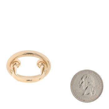 HERMES Permabrass Round Scarf Ring Gold