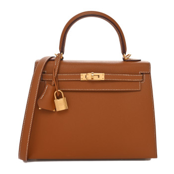 HERMES Epsom Kelly Sellier 25 Gold