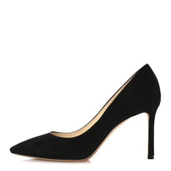 JIMMY CHOO Suede Romy 85 Pumps 35.5 Black