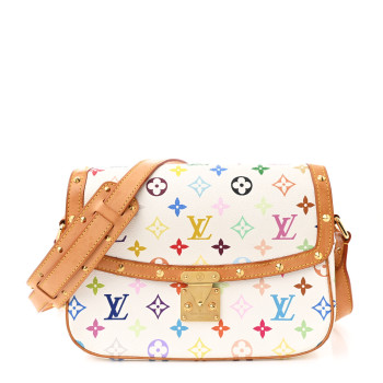 LOUIS VUITTON Monogram Multicolor Sologne White
