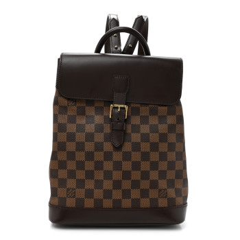 LOUIS VUITTON Damier Ebene Soho Backpack