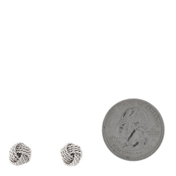 TIFFANY Sterling Silver Twist Knot Earrings