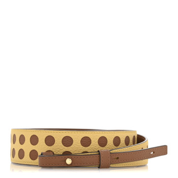 DELVAUX Grained Calfskin Adjustable Strap Vegetal Ivory Yellow