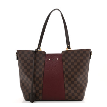 LOUIS VUITTON Damier Ebene Taurillon Jersey Bordeaux