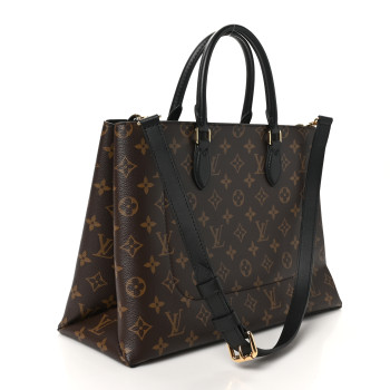 LOUIS VUITTON Monogram Flower Tote Black