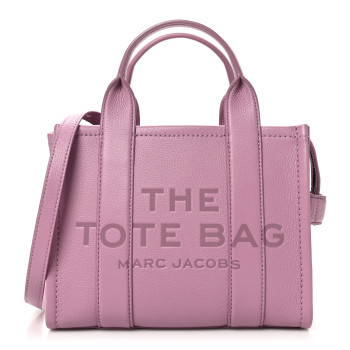 MARC JACOBS Grained Calfskin Small The Tote Bag Orchid Haze