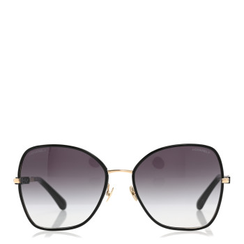 CHANEL Metal Butterfly Sunglasses 4283 Black