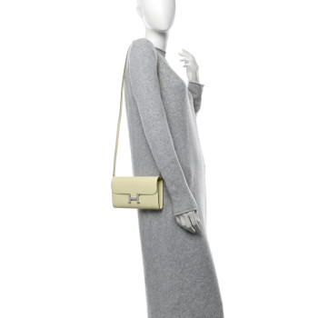 HERMES Epsom Constance Long Wallet To Go Wallet Jaune Milton