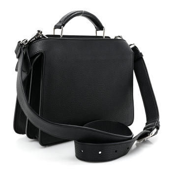 FENDI X NOEL FIELDING Cuoio Romano Painted Mini Peekaboo I SEE U Satchel Black Multicolor