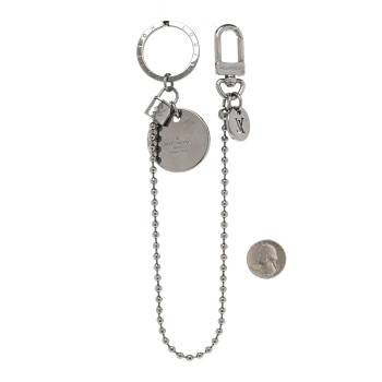 LOUIS VUITTON Calfskin Monogram Eclipse ID Pocket Key Chain Bag Charm and Key Holder