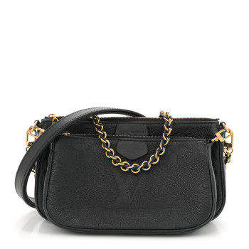 LOUIS VUITTON Empreinte Monogram Giant Multi Pochette Accessories Black
