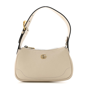 GUCCI Goatskin Mini Aphrodite Shoulder Bag Mystic White