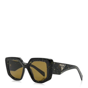 PRADA Acetate Symbole Sunglasses SPR 14Z Black Marble