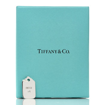 TIFFANY Sterling Silver Diamond Best Logo Charm