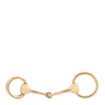 HERMES Permabrass Mors Scarf Ring Gold