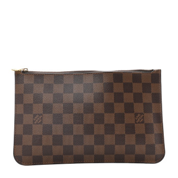 LOUIS VUITTON Damier Ebene Neverfull MM GM Pochette