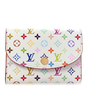 LOUIS VUITTON LV X TM Monogram Multicolor Rosalie Coin Purse White Kawaii Pink