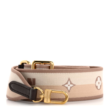 LOUIS VUITTON Jacquard Speedy Bandouliere 20 Shoulder Strap Beige Brown