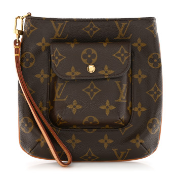 LOUIS VUITTON Monogram Partition Wristlet