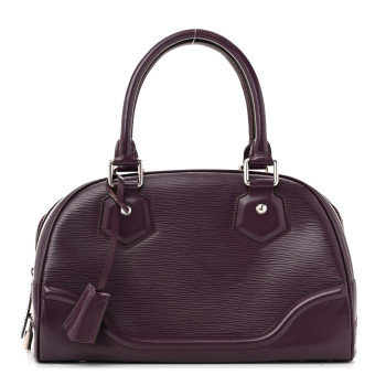LOUIS VUITTON Epi Bowling Montaigne PM Cassis