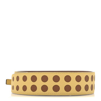 DELVAUX Grained Calfskin Adjustable Strap Vegetal Ivory Yellow