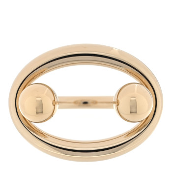 HERMES Permabrass Round Scarf Ring Gold