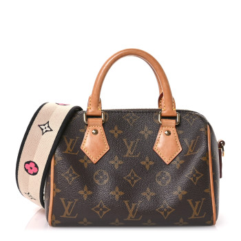 LOUIS VUITTON Monogram Speedy Bandouliere 20 Black