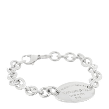 TIFFANY Sterling Silver Return to Tiffany Oval Tag Bracelet