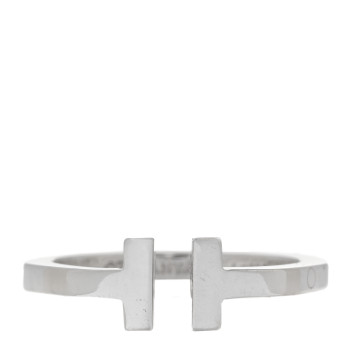 TIFFANY Sterling Silver T Square Ring 65 11