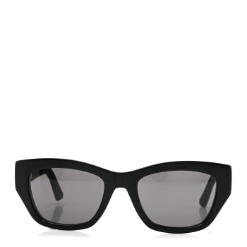 CHRISTIAN DIOR Acetate Nylon Cannage Square VeryDior S2I Sunglasses Black
