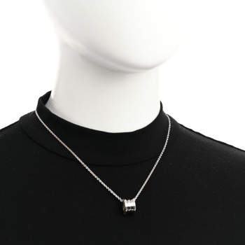 BULGARI 18K White Gold B.Zero1 Pendant Necklace