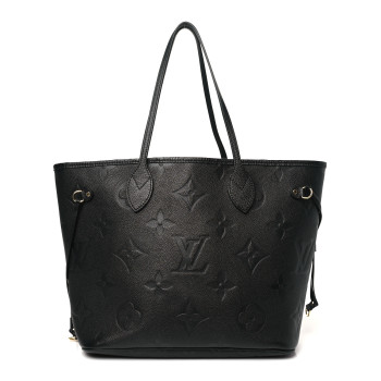LOUIS VUITTON Empreinte Monogram Giant Neverfull MM Black