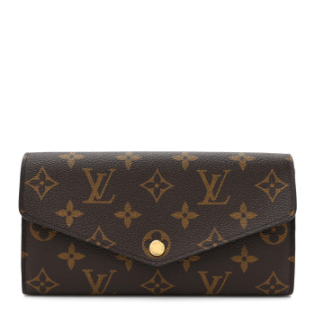 LOUIS VUITTON Monogram Sarah Wallet NM Coquelicot