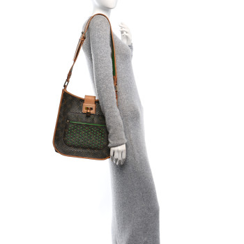 LOUIS VUITTON Monogram Perforated Musette Green