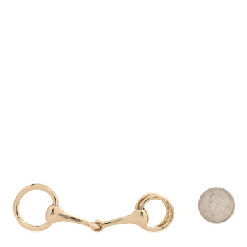 HERMES Permabrass Mors Scarf Ring Gold