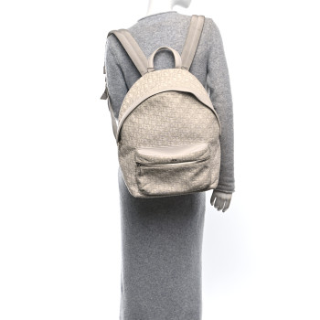 CHRISTIAN DIOR Oblique Calfskin Rider Backpack Beige