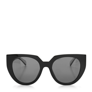 PRADA Acetate Sunglasses SPR 14W Black White