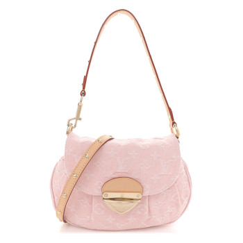 LOUIS VUITTON Monogram Denim Sunset Washed Pink
