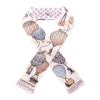 LOUIS VUITTON Silk Monogram Up And Away Bandeau Light Pink
