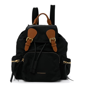 BURBERRY Nylon Medium Rucksack Backpack Black