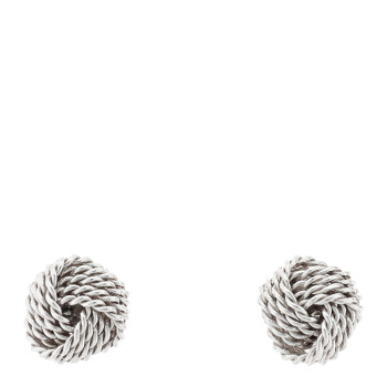 TIFFANY Sterling Silver Twist Knot Earrings