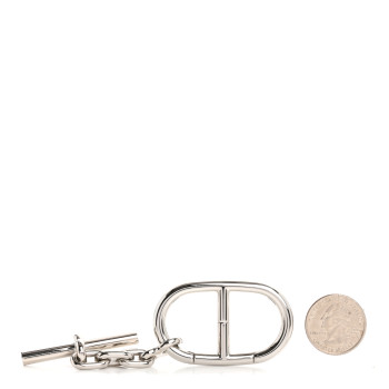 HERMES Palladium Chaine d'Ancre Key Ring